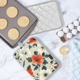 thumbnail image 5 of Yayeee Pot Holders Kitchen Heat Resistant with Pocket 7"x9.8" Cotton Oven Cooking Hot Pads, Large Red Floral Pattern, 5 of 7