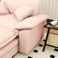 thumbnail image 2 of Lunale Oversized Lounge Chair & Ottoman Set - 48" Cloud Corduroy Accent Armchair for Modern Living/Bedroom, Pink Corduroy, 2 of 8