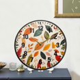 thumbnail image 4 of Yayeee Wall Clock Battery Operated 9.5" Silent Non-Ticking for Living Room, Colorful Leaves, 4 of 8