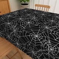 thumbnail image 6 of Duangreer Halloween Rectangle Tablecloth, Black Spider Web Print Waterproof Wrinkle Resistant Table Cover with for Party Decorations, 52 x 70 Inch, 6 of 6