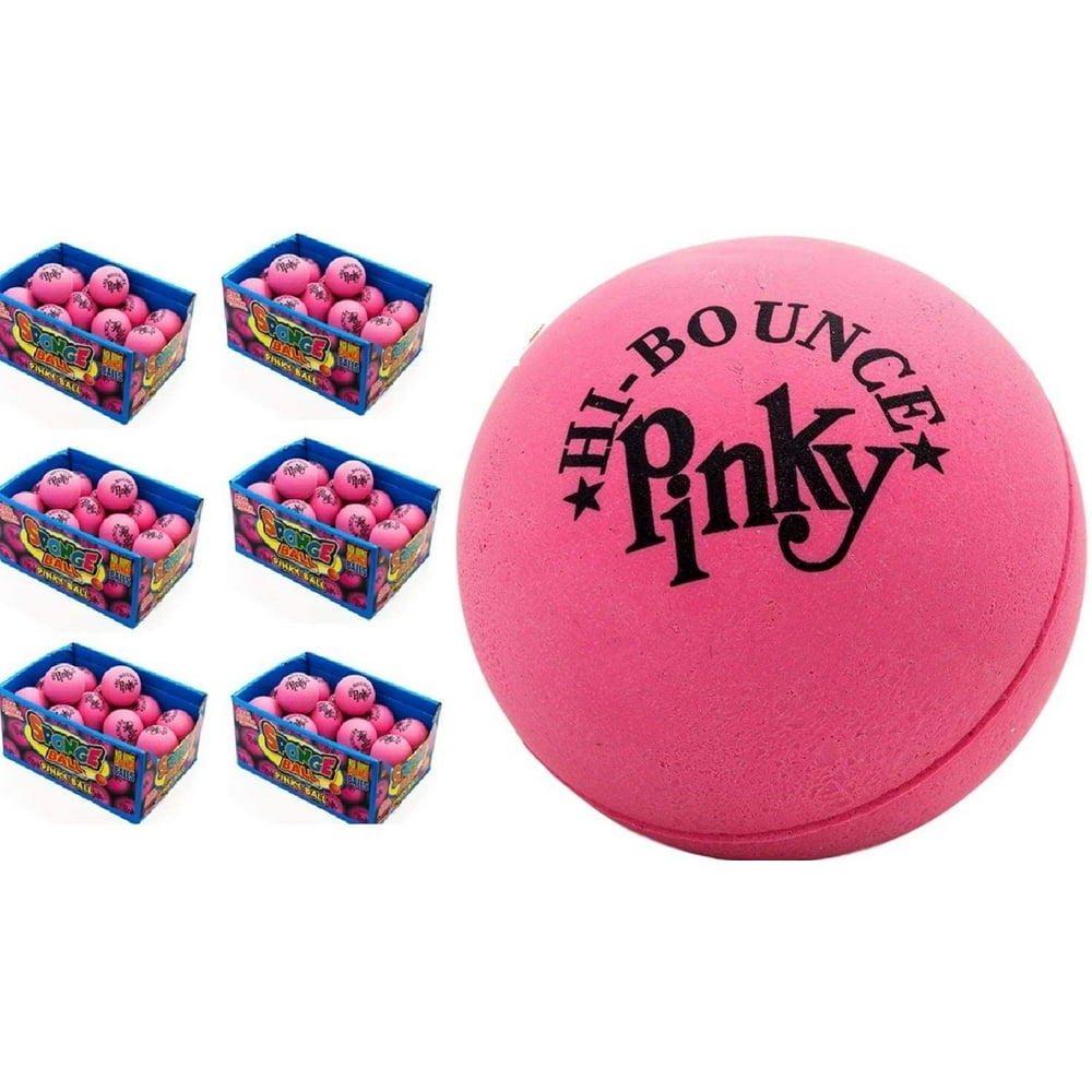 JARU Pinky Ball (144 Pack Bulk) 2.6" Hi Solid Super Bounce Large Pink Rubber Balls for Play or