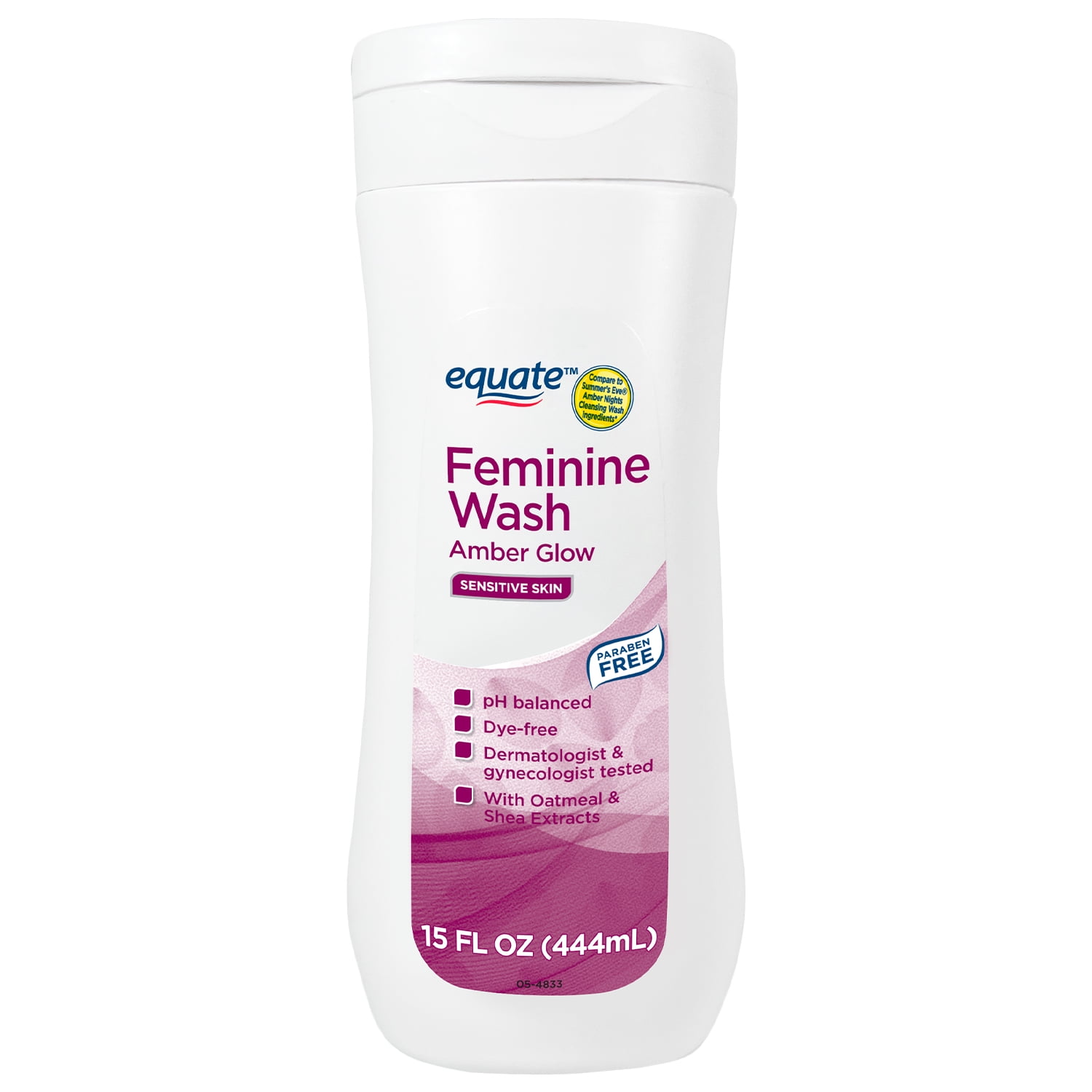 Equate Feminine Wash for Sensitive Skin, Amber Glow, 15 fl oz