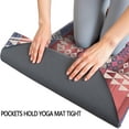 thumbnail image 3 of Colorful Geometric Striped Pattern (9) Hot Yoga Mat Towel Non Slip for Hot Yoga - Quick-Drying Yoga Mat Cover with 4 Corner Pockets with Travel Bag - Hot Yoga Towel Non Slip 74"x26", 3 of 6