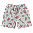 thumbnail image 5 of Goofa Watermelon Printed Mens Swim Trunks Summer Quick Dry Short Beach Swimwear Bathing Suits-X-Large, 5 of 9