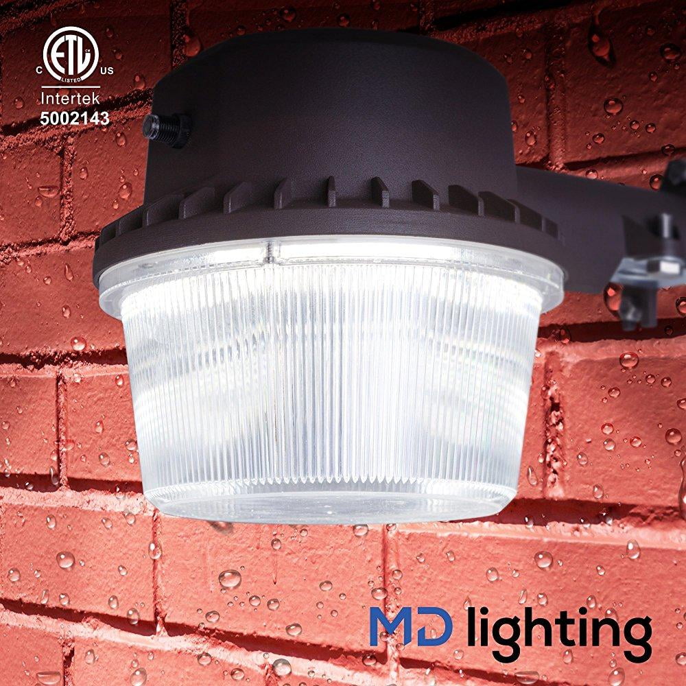 Outdoor LED Flood Light w/ Dusk-to-Dawn Photocell - Weather-Proof 5