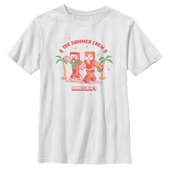 Boys Minecraft Summer Crew T Shirt