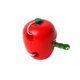 thumbnail image 2 of Gwong Juguete Precioso manzana de madera Pera WaterMelon Gusano Coma Fruta Bebé Niños Hilo Juguete Gwong 21019083, 2 of 7
