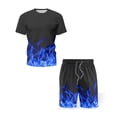 thumbnail image 4 of jsaierl Men's 3D Digital Print Tracksuit Set Short Sleeve Tops and Shorts Two-Piece Jogger Sport Shirts Short Pants Set, 4 of 4