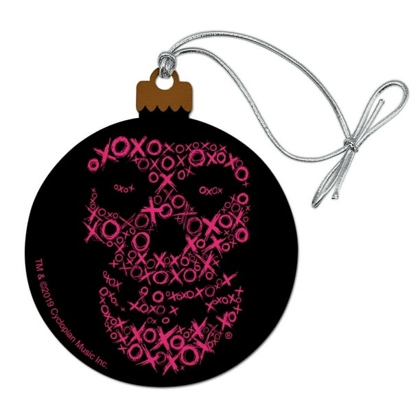 Misfits Xoxo Pink Fiend Skull Logo Wood Christmas Tree Holiday Ornament Walmart Com Walmart Com