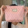 thumbnail image 1 of Bolso De Cosméticos Bolso de cosméticos con estampado de flores Bolso de almacenamiento portátil retro suave para acampar (estilo 4), 1 of 8