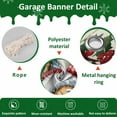 thumbnail image 6 of Fsddascl 6 x 13 Ft Christmas Garage Door Cover, Christmas Gingerbread Large Garage Door Banner, Xmas Balls Snowflake Rustic Hanging Garage Mural Background for Indoor Outdoor Xmas Party Supplies, 6 of 9