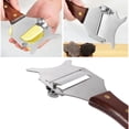thumbnail image 2 of Fmxomd Truffle Slicer Shaver Stainless Steel Chocolate Cheese Shaver Grater Curler with Adjustable Smooth Blade and Wood Handle, 2 of 9