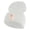 White, variant on Bunny Easter Embroidered Iron On Patch 12 Inch Long Knitted Beanie - Black OSFM