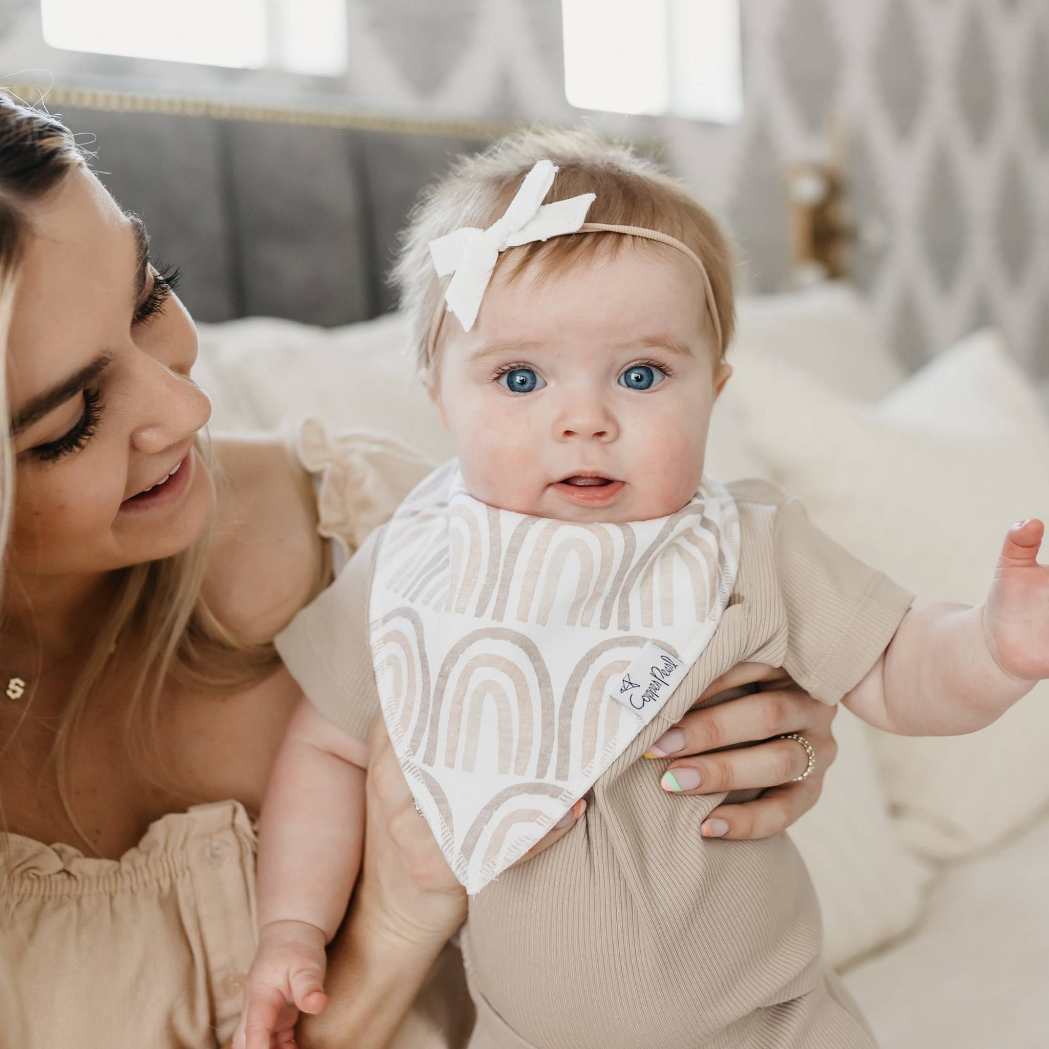 Copper Pearl Bandana Bibs- Bliss