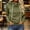 Army Green, variant on Womens Casual Zip Up Hoodie Soft Fabric Basic Layering Hooded Jacket with Kangaroo Pocket