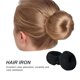 thumbnail image 4 of Vogacara Herramienta de rollo para mujer, anillo para el cabello, portátil, reutilizable, absorbente, elegante, para hacer moños, accesorios para el Cuidado del cabello Negro Vogacara CE012400-01B, 4 of 6