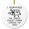 thumbnail image 1 of Dalazy 2020 Christmas Ornament Ceramic Holiday Xmas Tree Car Decorations Hanging Ornament Gift, 1 of 8