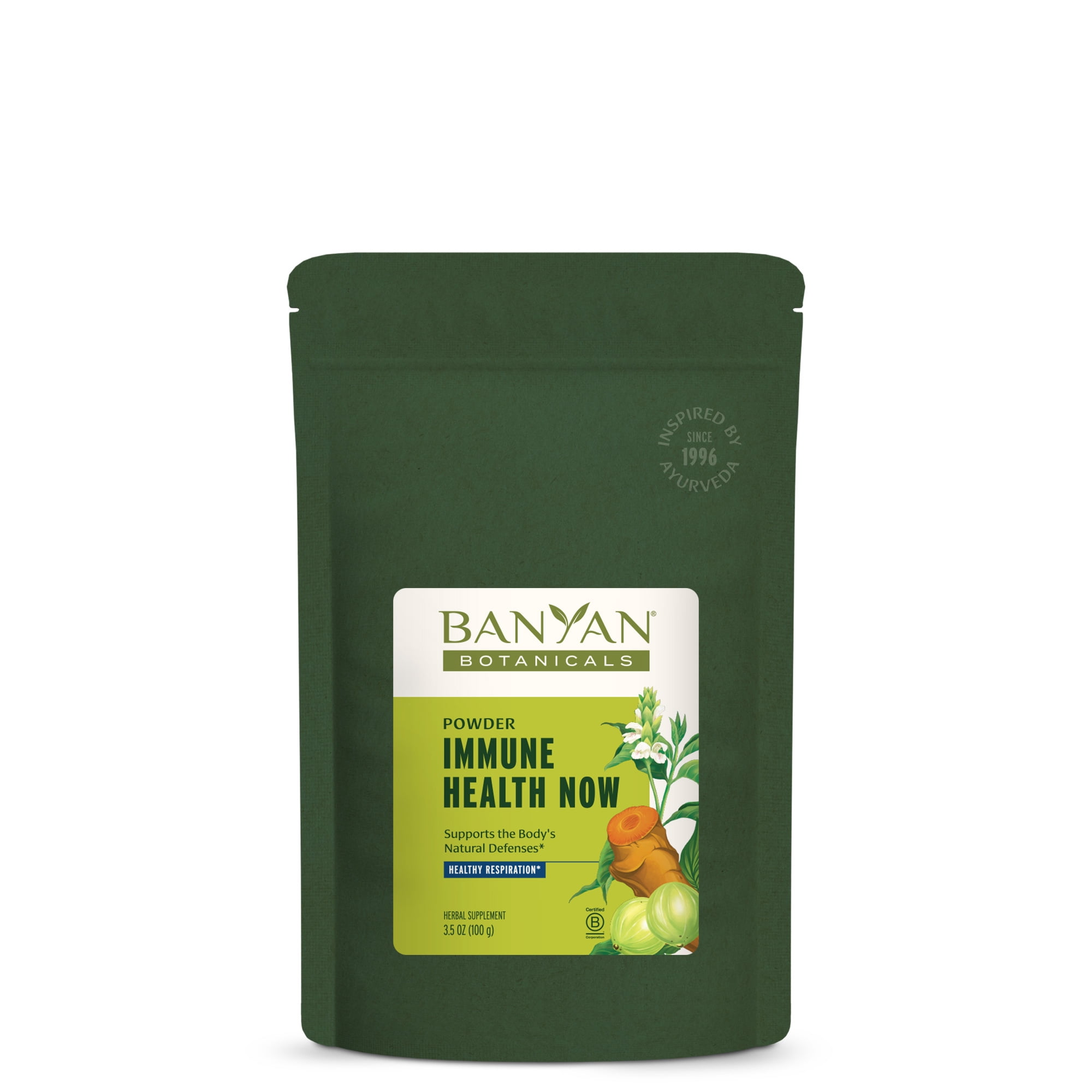 Banyan Botanicals Immune Health NOW – Organic Immune Supplement - Powdered Herbs for Lungs, Respiratory & Immune System Support* – 3.5oz – Non GMO Sustainably Sourced Vegan