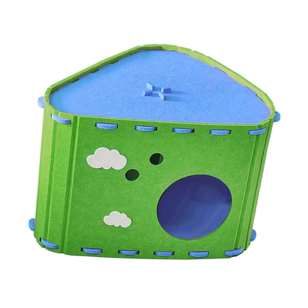 Túnel-casa de fieltro para gatos, accesorio para mascotas, protección contra arañazos y desgaste de garras. Verde