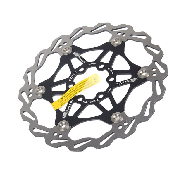 Soidarity Rotor de freno de disco de bicicleta, pastilla de freno de acero inoxidable con 6 pernos, disco de freno de bicicleta de carretera de montaña, Ciclismo Negro 203MM Soidarity OD001615-10B