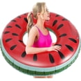 thumbnail image 1 of Inflatable Swim Rings, Funny Beach Floaties Swim Party Toys Summer Swimming Float Ring, Inflatable Cute Pattern Pool Tubes For Kids Adults Fun Water A, 1 of 5