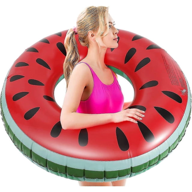 Inflatable Swim Rings, Funny Beach Floaties Swim Party Toys Summer Swimming Float Ring, Inflatable Cute Pattern Pool Tubes For Kids Adults Fun Water A