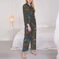 thumbnail image 3 of Wukai Deers In The Forest 1 Print Women's Pajama Set,PJ Set,Lounge Sets For Women Soft Long Sleeve Sleepwear Comfort and Style-X-Large, 3 of 7