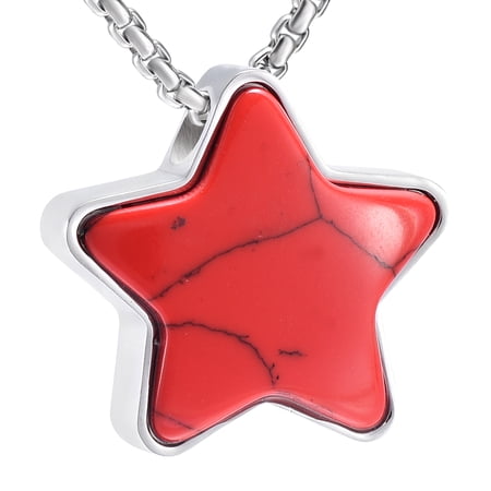 Little Star Cremation Urn Neckalce Small Charm Keepsake Ashes Holder Memorial Jewelry Urn Necklace for Ashes Cremation Jewelry