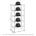 thumbnail image 5 of Furinno Wayar 5-Tier Metal Storage Shelf Rack, 22 x 12 x 48, Stainless Steel, 5 of 6