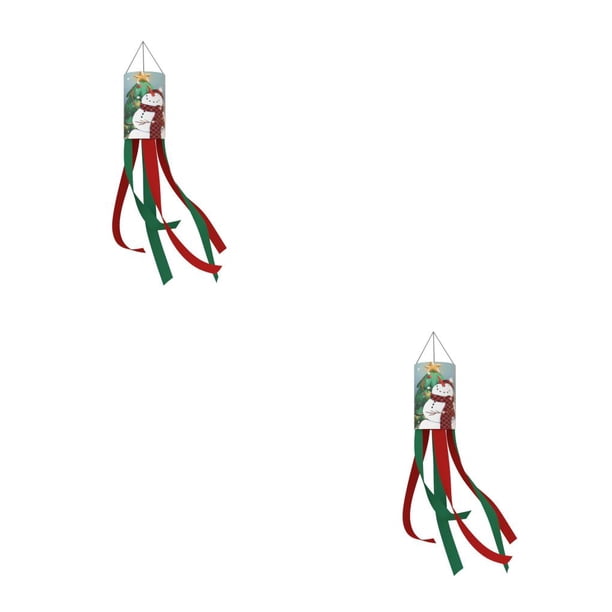 Matsuzay Bandera de tubo de viento de tráquea de Navidad, fiesta de borlas largas, celebración, decoración de patio trasero de Navidad, colgante, Type3 NO3 Matsuzay CBP443840