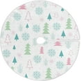 thumbnail image 1 of FMSHPON Christmas Tree Pattern Xmas Christmas Tree Skirt Stand Mat for Holiday Party Decoration Indoor Outdoor 48 inches, 1 of 6