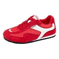 thumbnail image 5 of Womens Fashion Sneakers Breathable Mesh Suede Trendy Color Block Tennis Shoes Lace up Nonslip Round Toe Walking Shoes Red Size 7, 5 of 5