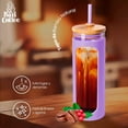 thumbnail image 4 of Termo Vaso Térmico de Vidrio Bluelander Baricoffee 600 ml Lila, 4 of 5