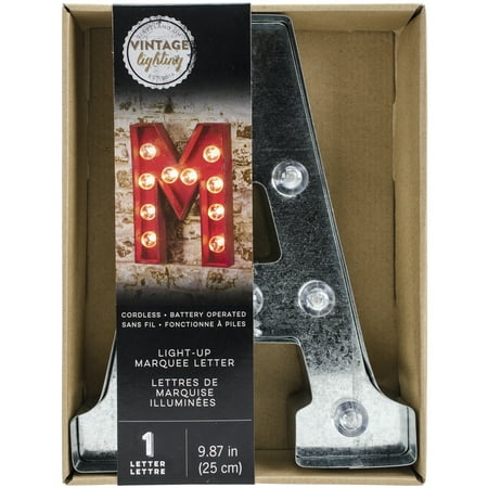 - Silver Metal Marquee Letter 9.875