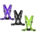 thumbnail image 1 of Running Reflective Vest Gear 3 Pack, Adjustable Safety Vest High Visible Reflective Belt Straps Night Walking Vest, 1 of 7