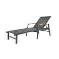 thumbnail image 4 of GDF Studio Joy Outdoor Aluminum Adjustable Chaise Lounges, Set of 2, Black Mesh, 4 of 6