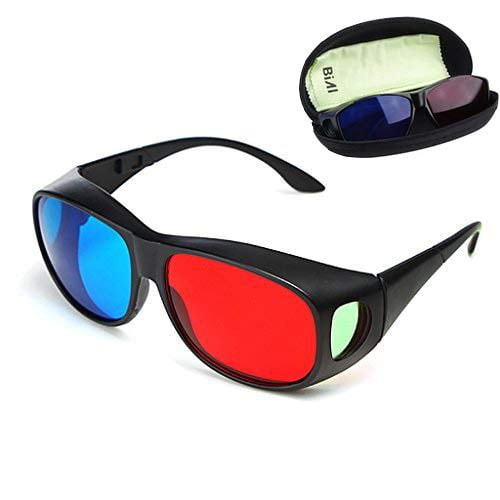 Bial Red Blue 3d Glasses Cyan Anaglyph Simple Style 3d Glasses 3d Movie Game Extra Upgrade Style New Walmart Com Walmart Com