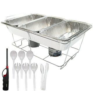 Chefman Electric Warming Tray w/ Temp Control, 21 x 16, Stainless Steel  w/ Glass Top - New 