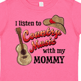 thumbnail image 4 of Inktastic I Listen to Country Music with My Mommy with Guitar and Hat Boys or Girls Toddler T-Shirt, 4 of 5