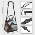 thumbnail image 2 of Naloa Clear Sky Mountain Red Dragon Print Lunch Bag for Women & Men Insulated Lunch Box or Cooler Lunch Tote Bags for Work, Travel, Outdoor, 2 of 5