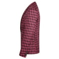 thumbnail image 4 of Cloudstyle Men's Slim Fit Smart Casual Plaid Single-Breasted One-Button Notch Lapel Two-Piece Suit - Spring/Fall Wrinkle-Resistant Regular Length Round Hem, 4 of 16