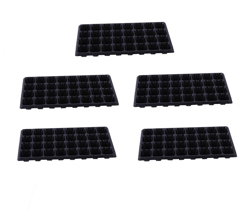 SMKE 32-Cell Seedling Starter Tray,10-Pack Plastic Germination Trays for Gardening,Seed Plug Tray Set,Thickened Reusable Plant Starter for Vegetables & Flowers