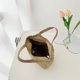 thumbnail image 2 of Bolsa de paja de verano para mujer, con asa tejida para vacaciones en la playa boho (caqui) Ehuebsd Para Estrenar, 2 of 9