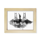 thumbnail image 1 of La ciudad de Nueva York Landmark de tinta pintura Unidos Escritorio de madera Arte Pintura 6x8 pulgadas marco de foto foto, 1 of 4