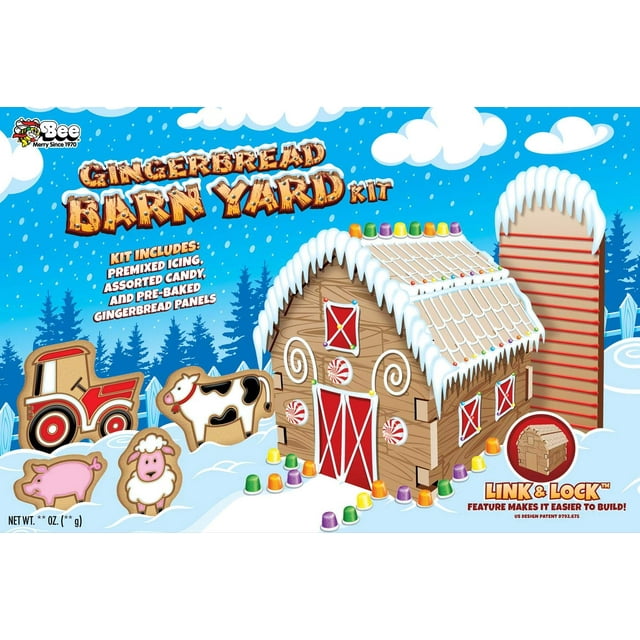 Bee Gingerbread Barn Yard Kit, 32 Ounce