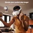 thumbnail image 2 of Head Strap for Meta Quest 3S, Comfort Elite Strap for Oculus Quest 3S Accessories, Adjustable Lightweight VR Headset Strap Replacement (Gold), 2 of 10