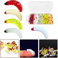 thumbnail image 4 of 100 Pcs Maggot Grub Soft Fishing Lure False Bread Worm low Shrimps Bait, 4 of 10