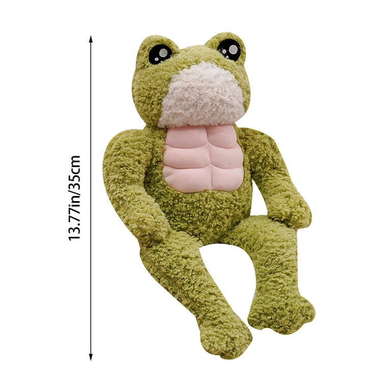 Muscle Frog Doll Ugly Cute Frog Frog Doll Plush Toy Doll Cute Cute  Children'S Gift Valentine'S Day Gift*1Pcs Christmas Gifts Plush As Shown