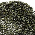 thumbnail image 2 of Miyuki Delica Seed Bead 11/0 Metallic Matte Camo Green, 2 of 3
