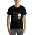 thumbnail image 5 of Men's and Women's Graphic T - Shirt with "Wash Your Damn Hands" Skull Print for Adults, Short - Sleeved Tee, 5 of 12